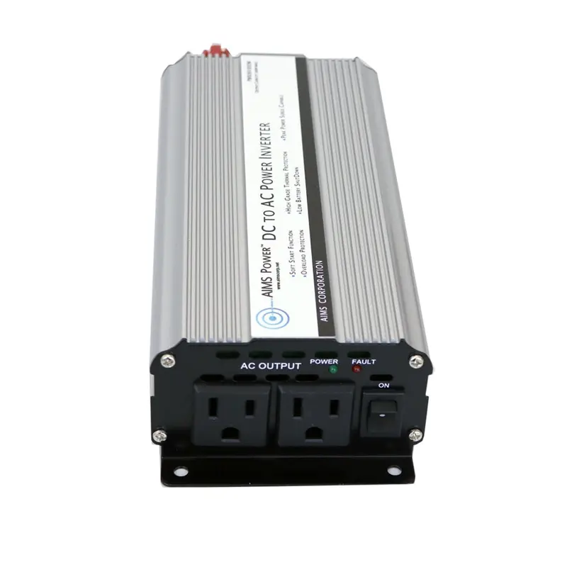Aims Power 800W Dc-To-Ac Inverter – Compact 12V Portable Power Converter With Cables 1