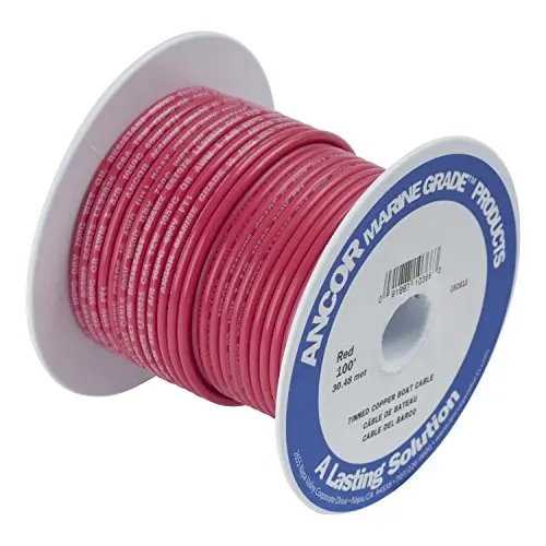 Ancor 4 Awg Red Marine Battery Cable – 25 Ft 1