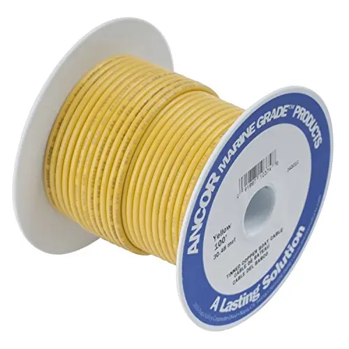 Ancor 4 Awg Yellow Marine Primary Wire – 50 Ft 1