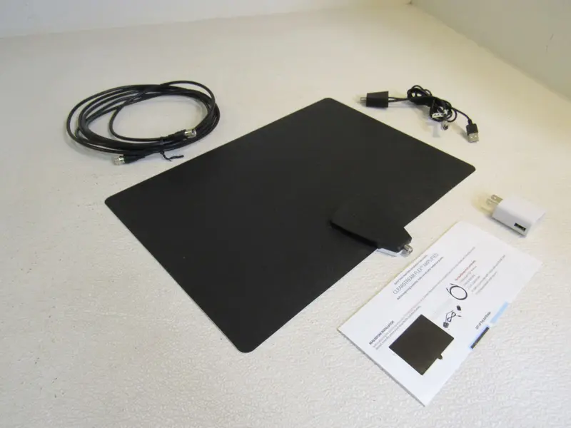 Antennas Direct Flex-1 Indoor Hdtv Antenna – Ultra-Thin Amplified Design, 16-Inch Height, Black, Brand New 1