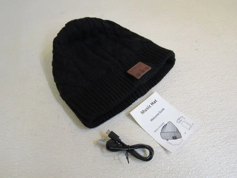Asiilovi Bluetooth Beanie – Wireless Audio Hat, Black, Unisex, New 1