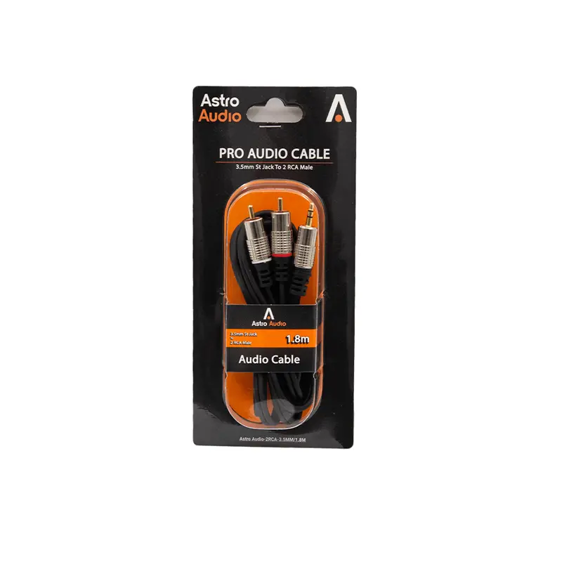 Astro Audio 1.8-Meter 3.5Mm Stereo Jack To Dual Rca Audio Cable 1