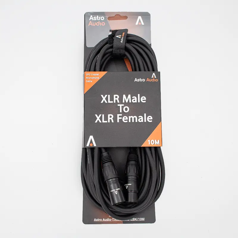 Astro Audio 10-Meter Xlr Microphone Cable – Male To Female Configuration – Tx009-Tx012Bk 1