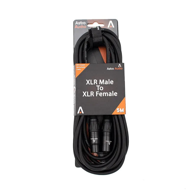 Astro Audio 5-Meter Xlr Cable – Male To Female Balanced Mic Cable (Tx009-Tx012Bk) 1