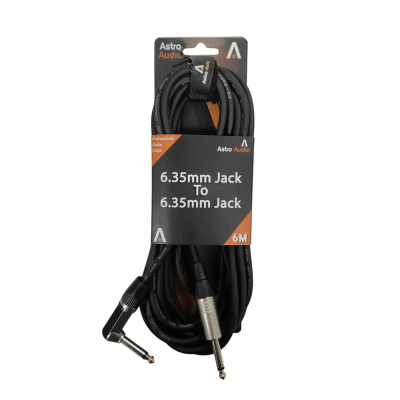 Astro Audio 6-Meter Balanced 6.35 Mm (1/4") Instrument Cable For Guitars And Keyboards – Tj003/Tj054 1