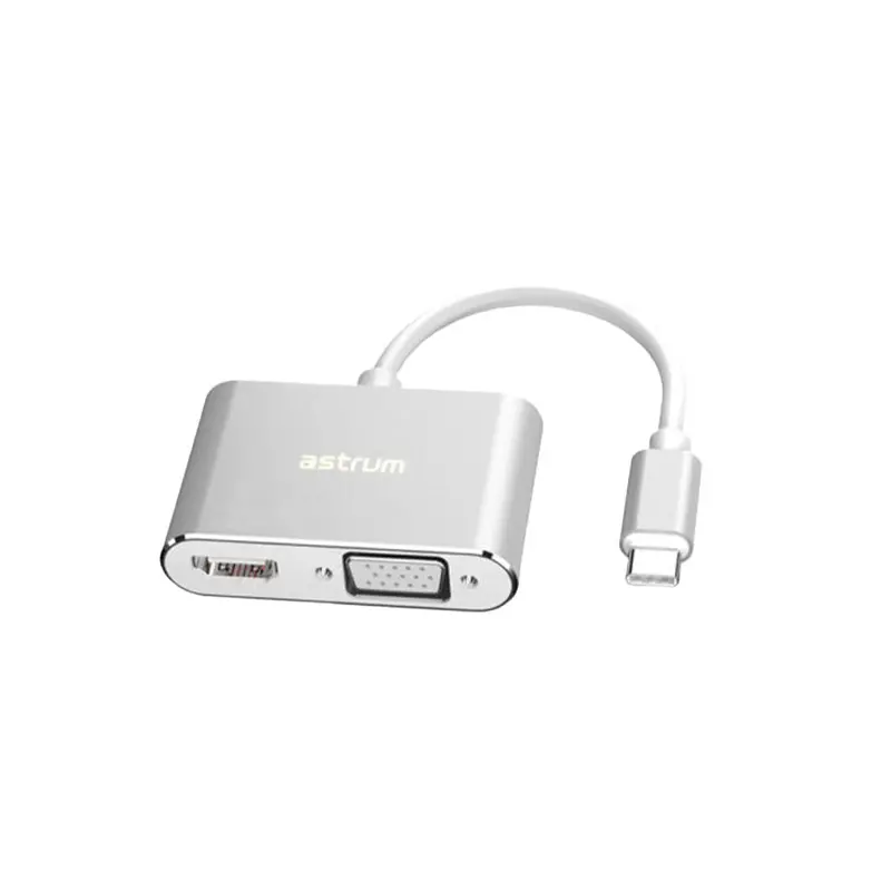 Astrum Da660 Usb-C To Hdmi/Vga Adapter – Dual-Display Docking Solution 1