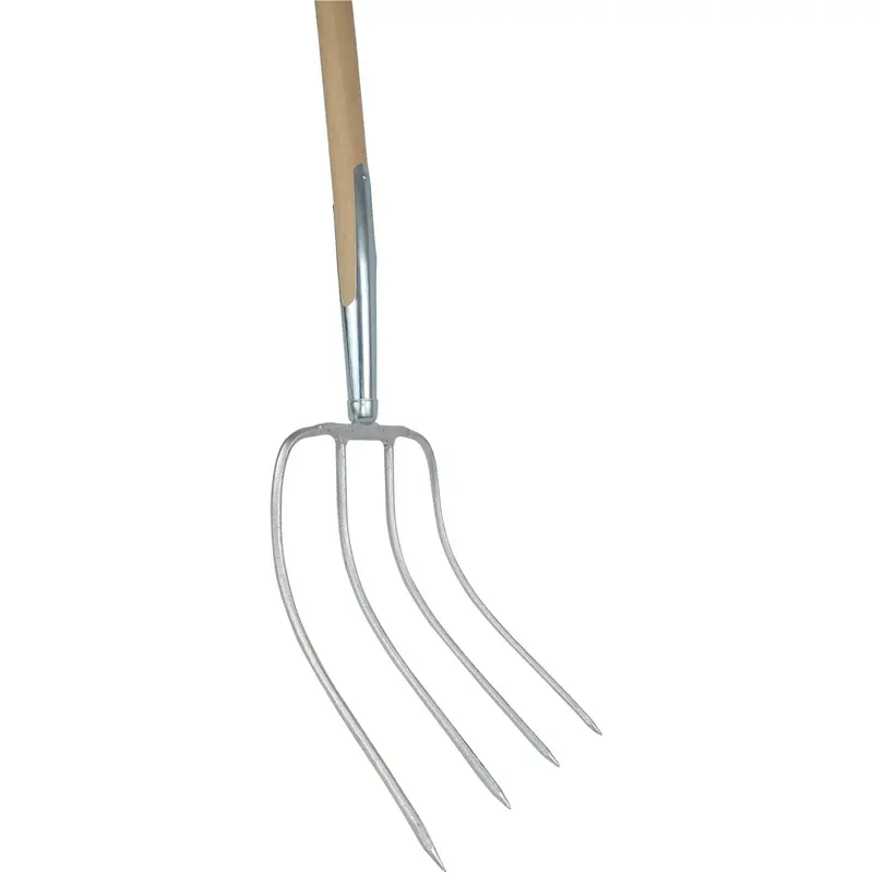 Austrian Manure Fork – 4-Tine Design, 31 × 23 Cm Head, 53" Reinforced Handle 1