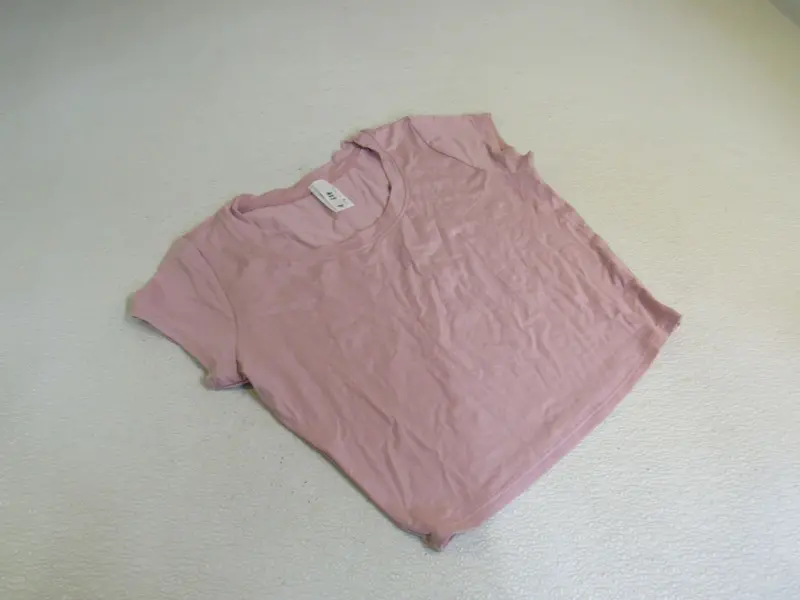 Azy Super-Stretch Crop Top – Pale Mauve Rayon-Spandex, Size Xl, New 1