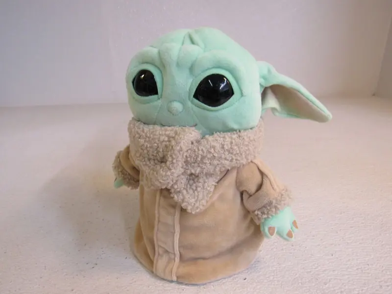 Baby Yoda Plush Toy – Star Wars Mint And Beige Design, Soft Polyester Fill 1