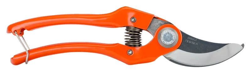 Bahco Bypass Secateurs – Stamped Steel Handle With Angled Cutting Head, 18Cm 1