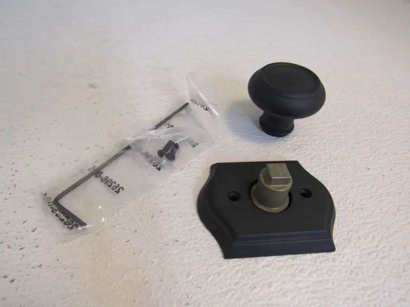 Baldwin Reserve Half-Dummy Knob – Satin Black, Traditional Style (New) 1
