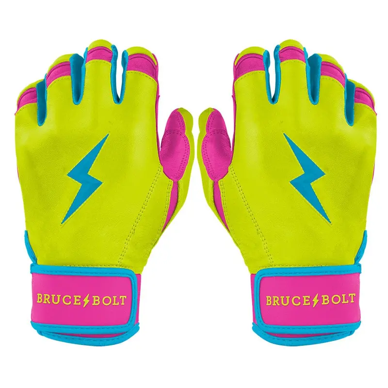 Bear Series Caribbean Yellow Short-Cuff Batting Gloves 1