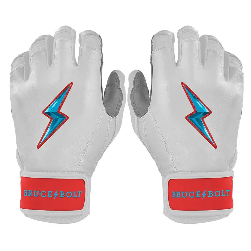 Bear Series Miami White Short-Cuff Batting Gloves 1
