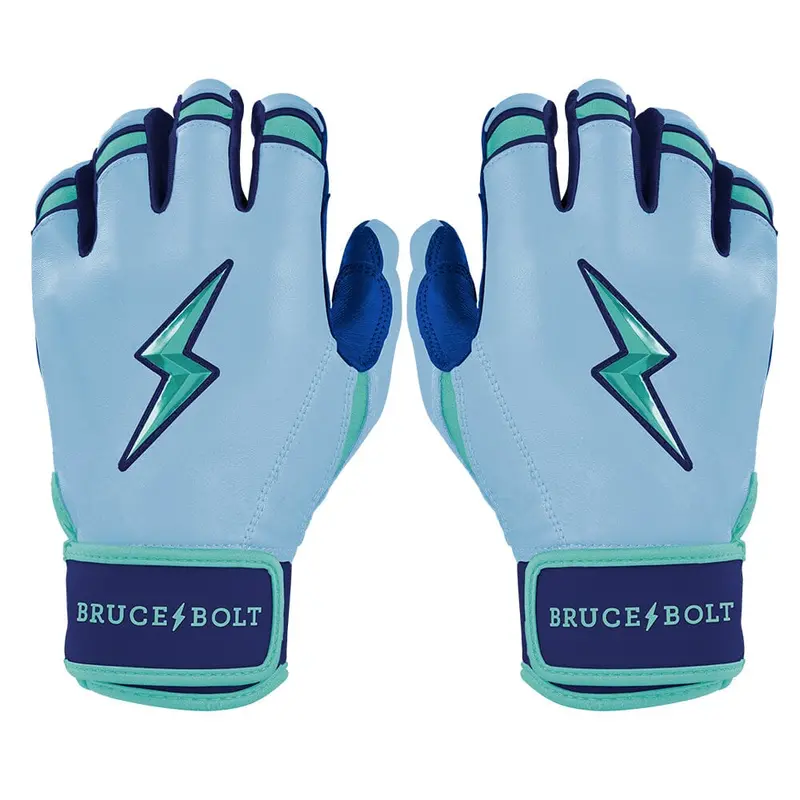Bear Series Tidal Blue Short-Cuff Baseball Batting Gloves 1