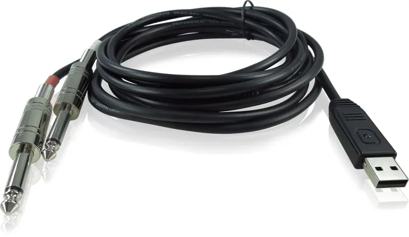 Behringer Line 2 Usb Audio Interface Cable – Balanced Rca To Usb Conversion Cable 1