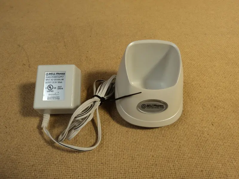 Bell Phones 35858 Charging Cradle – White/Grey Cordless Handset Base 1