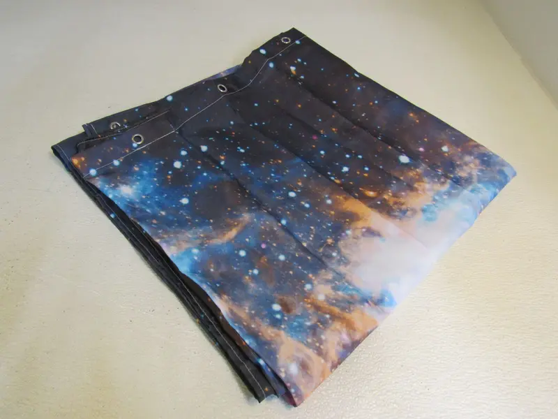 Black Galaxy Shower Curtain Liner – 72" X 72", Decorative Peva 1