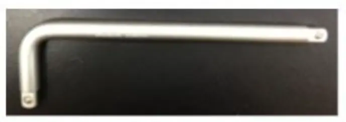 Black Hand B6618 Chrome-Plated L-Handle – 3/4" X 18" 1