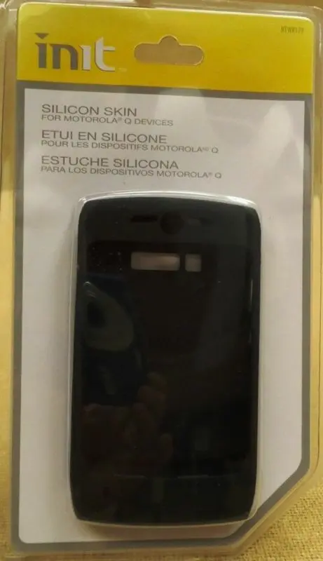 Black Silicone Protective Skin For Motorola Q – Init Nt-Wr179, New 1