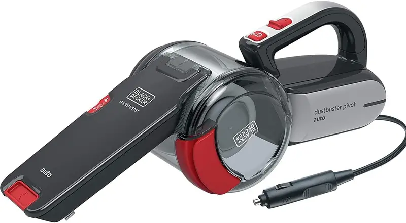 Black+Decker Pv1200Av-B1 Corded Car Vacuum – Pivot Cyclonic Tech, 12V Handheld Cleaner 1