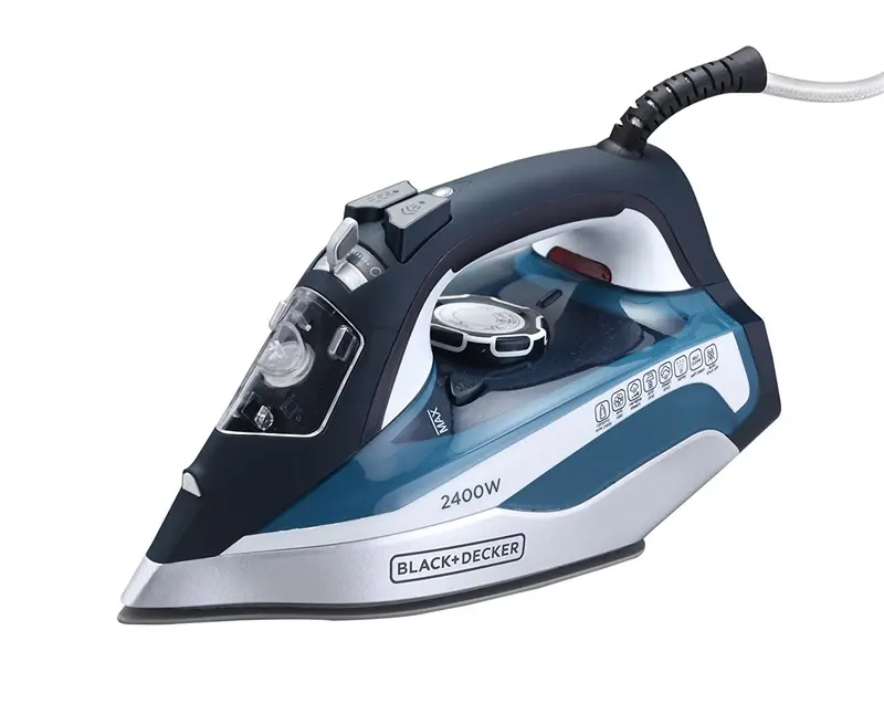 Black+Decker X2150 Steam Iron – 2200W Auto-Shutoff, 220V (European Plug) 1