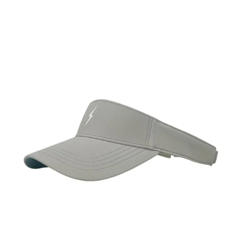 Bolt Grey-And-White Visor With Contrast Bolt Logo 1
