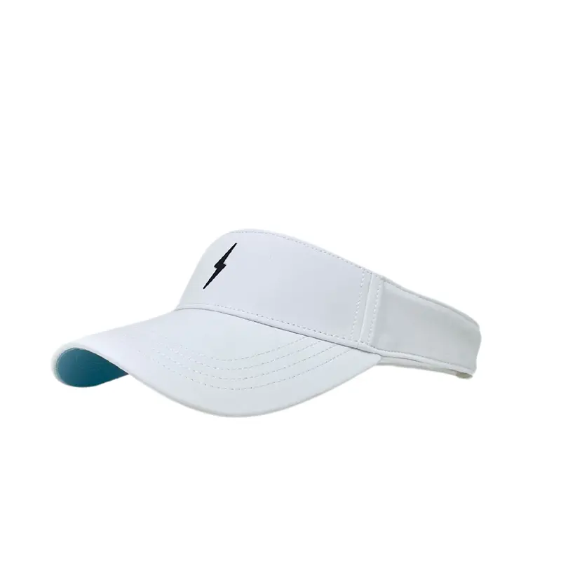 Bolt White-And-Black Visor With Bold Bolt Logo 1