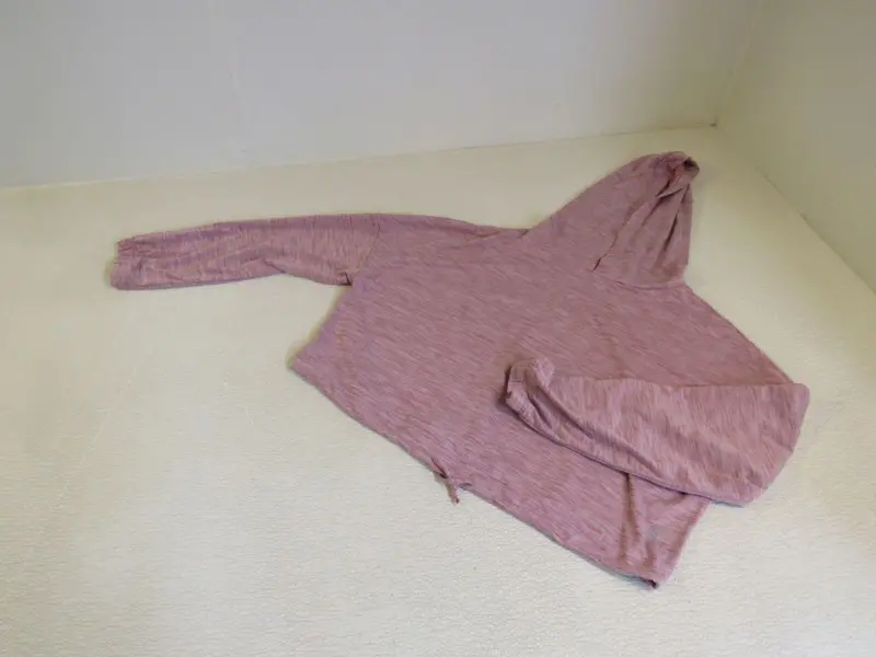 Born Primitive Dusty Rose Crop Hoodie For Women – Size M, Trendy Fit, Gently Used 1