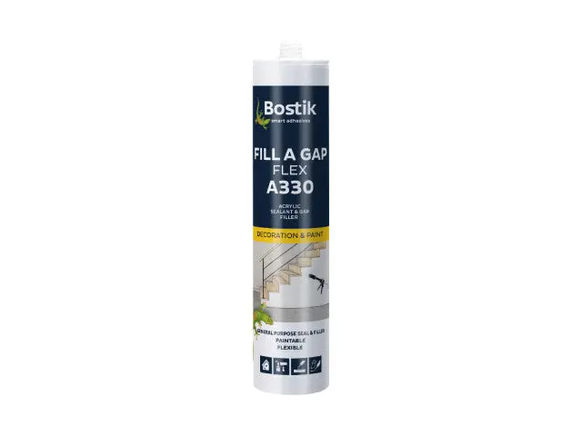 Bostik A330 Paintable Acrylic-Silicone Gap Filler Sealant 1