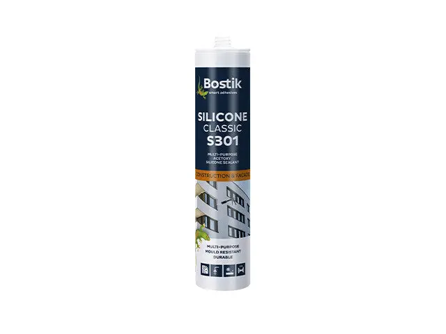 Bostik S301 Classic White Silicone Sealant – 280Ml 1