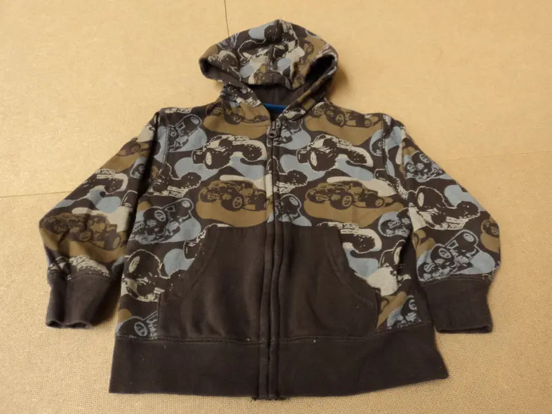 Boys' Brown Hooded Sweatshirt – Kids' Outerwear, Size 3T – Pre-Owned 1