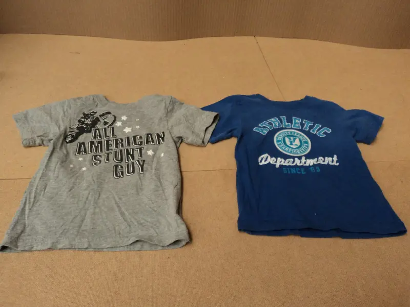 Boys' Graphic-Print Cotton T-Shirts – Pack Of 2, Size 3T, Solid Base – Pre-Owned 1