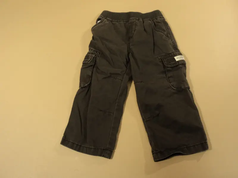 Boys' Gray Cotton Drawstring Pants For Kids Size 2–4 / 3T (Pre-Owned) 1