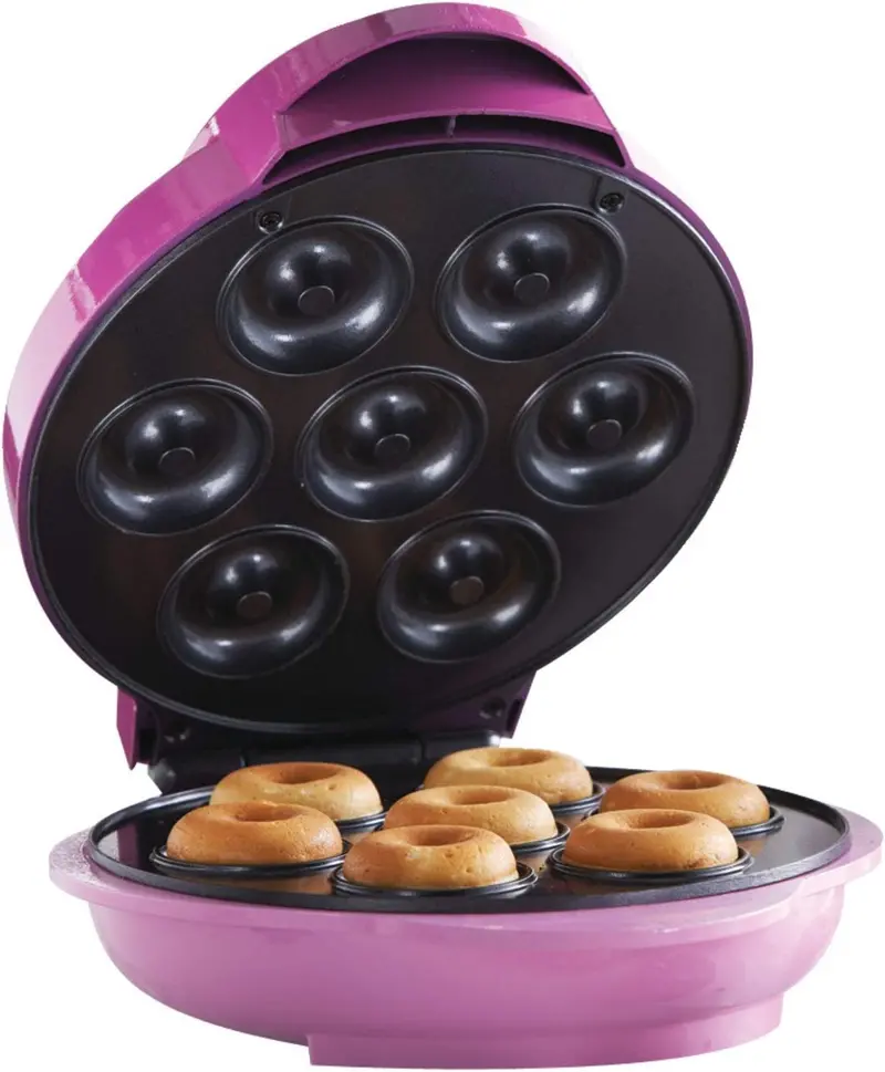 Brentwood Ts-250 Pink Mini Donut Maker – Non-Stick, Makes 7 Donuts, 110V 1