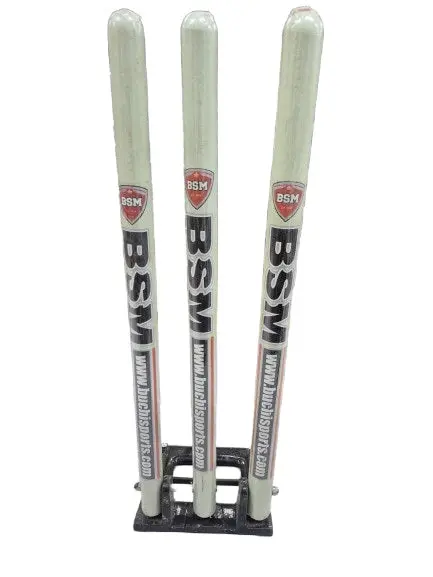 Bsm Cricket Stump Set With Spring-Return Mechanism For Practice & Training 1
