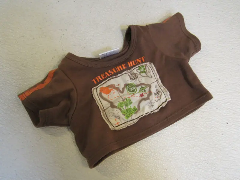 Build-A-Bear Brown T-Shirt – Ages 3+ Treasure Hunt Collection 1