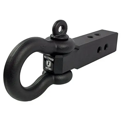 Bulletproof 2.5" Extreme-Duty Receiver Shackle – 30,000 Lb Rating, D-Ring/Clevis Included, Black Powder-Coated Steel 1