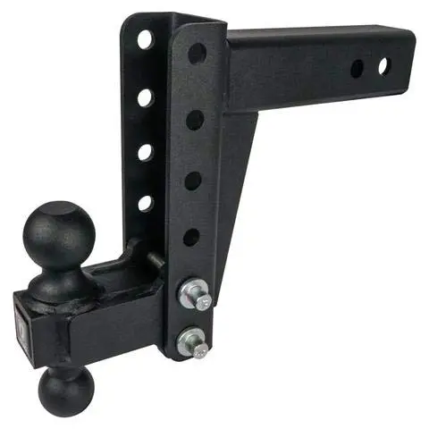 Bulletproof Hitches 2.5" Adjustable Medium-Duty Trailer Hitch – 14,000 Lb Capacity, 6" Drop/Rise, Dual Ball 1