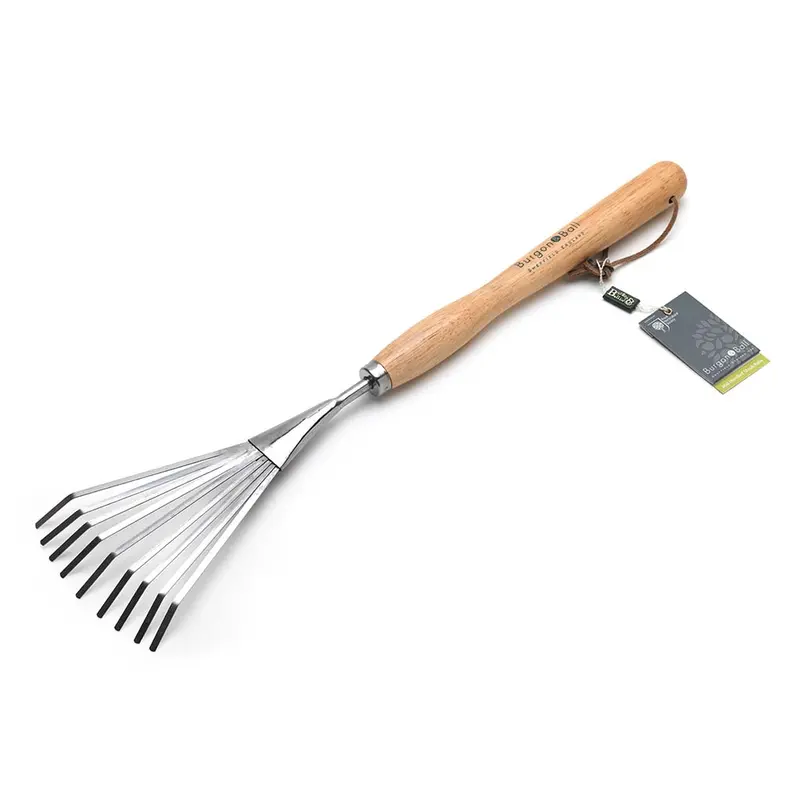 Burgon & Ball Mid-Handle Shrub Rake For Enhanced Leverage And Control 1