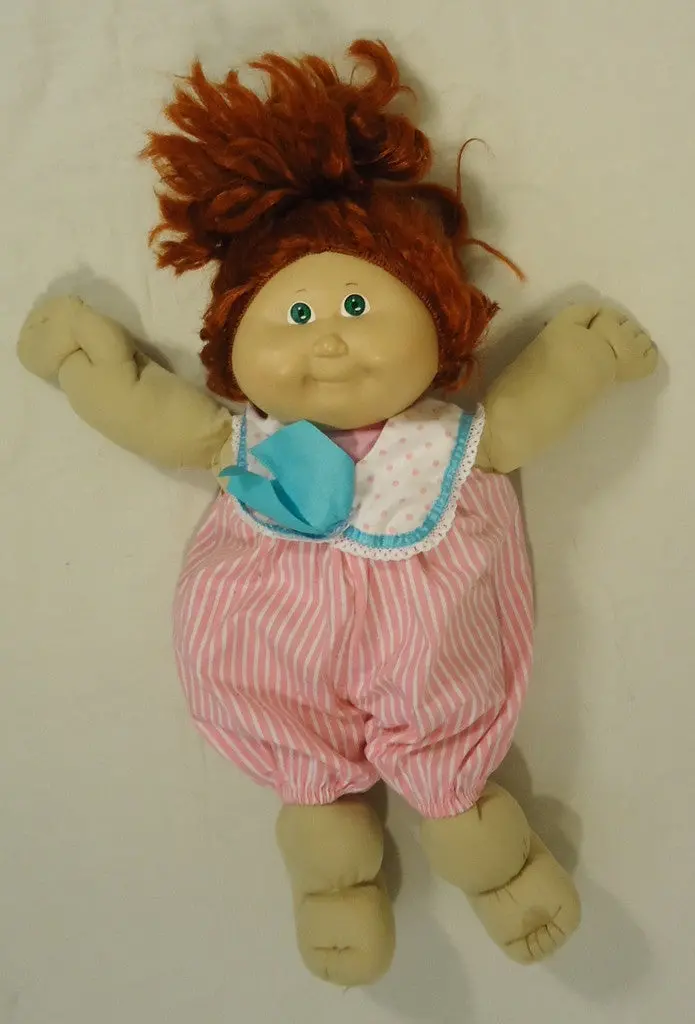 Cabbage Patch Kids Doll – Pink Jumpsuit Edition, 012-30Cp, Classic Retro Play Figure 1