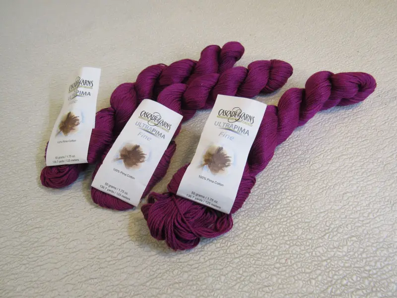 Cascade Ultrapima Fine Yarn In Magenta – 3-Pack, 136.7 Yards Per Skein, Pima Cotton Luxury 1