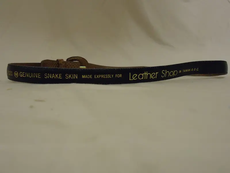 Casual Snake-Print Leather Belt – Adjustable 28–32 Inch Brown Women’S Waistband 1