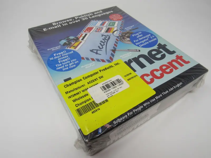 Champion Computer Products Internet With An Accent – Language Learning Cd-Rom – Brand New 1