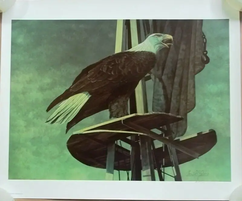 Chester Fields Eagle Art Print – Hand-Signed, Edition #185 Of 275 (20×24") 1