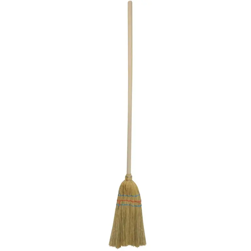 Child-Sized Natural-Fiber Straw Broom 1