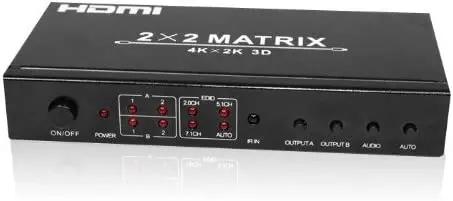 Ckitze Bg-525 Dual Hdmi Switch/Splitter With Remote Control 1