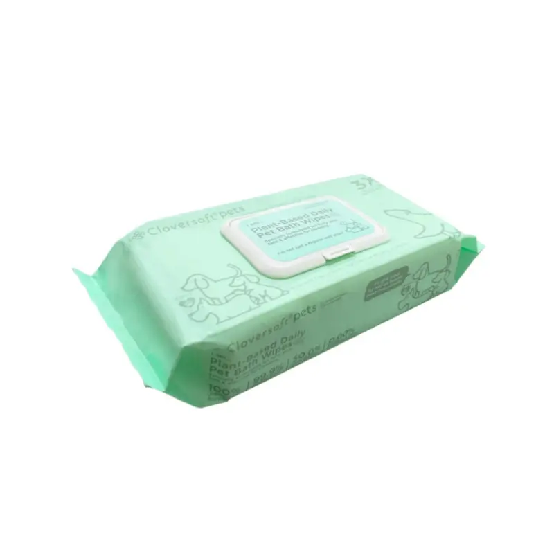 Cloversoft Plant-Based Pet Bath Wipes – 70 Count, Gentle Daily Cleaning For Dogs & Cats 1