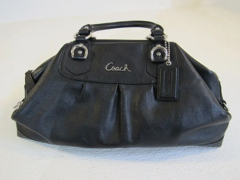 Coach Madison Audrey Satchel – Black Leather Crossbody Handbag, D1226-F15447 1