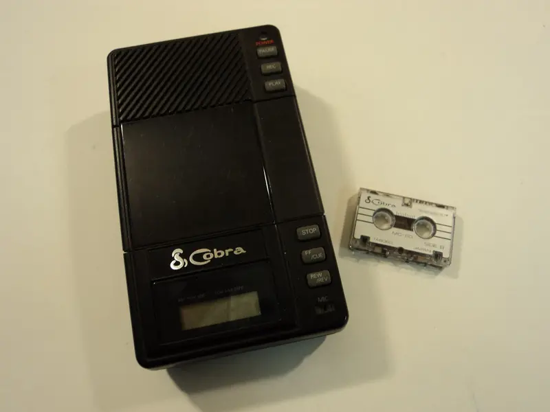 Cobra An-8540 Portable Answering & Voice Dictation System – Black – Used 1