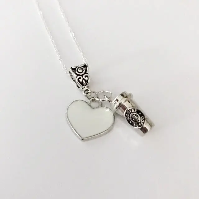 Coffee Lover Charm Necklace – Caffeinated Inspiration 1